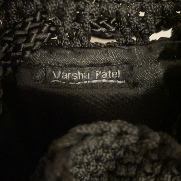 Varsha Patel Crocheted Small Black Bag - Picture 5 of 6